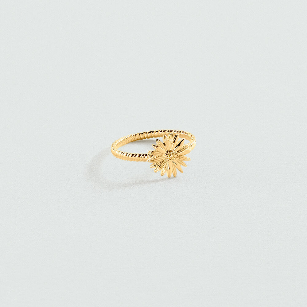 Thin ring BLOSSOM - Golden - Jewellery  | Agatha