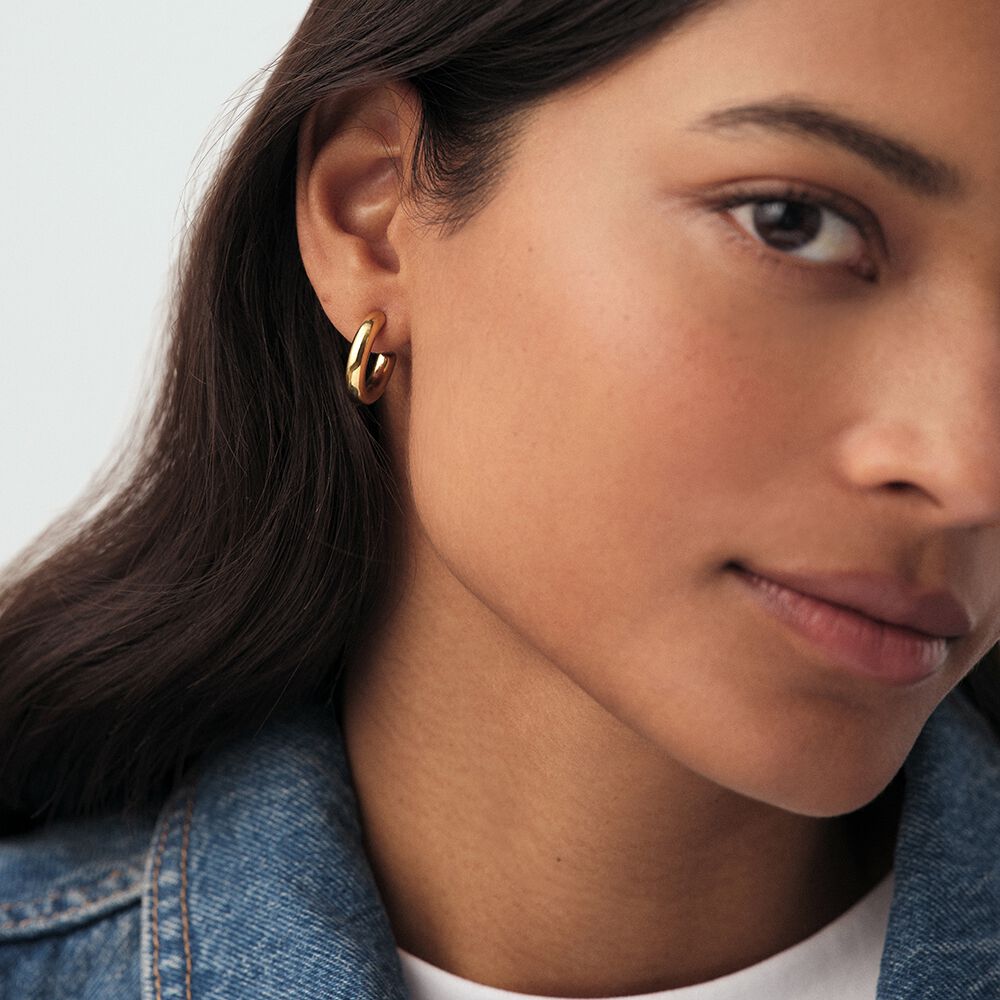 Hoops GIPSY - Golden - Earrings  | Agatha