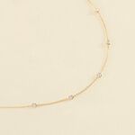 Long necklace BRILLANT - Crystal / Golden - All jewellery  | Agatha