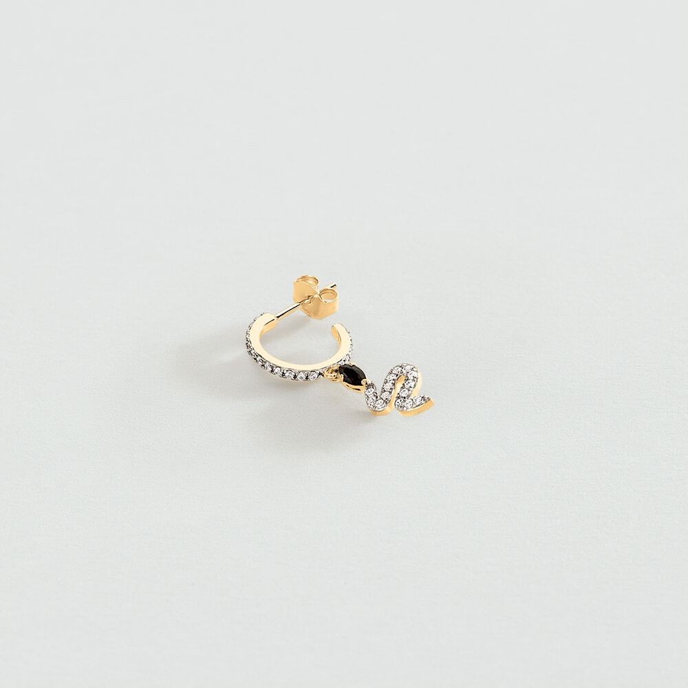 Hoop piercing SNAKY - Gold / Gun - Hoop piercing  | Agatha