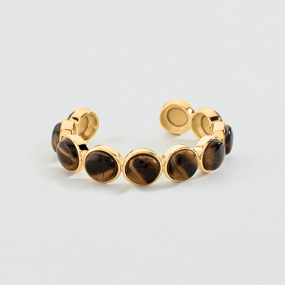 Bangle STONE BATIGNOLLES - Brown / Gold - Bangle  | Agatha