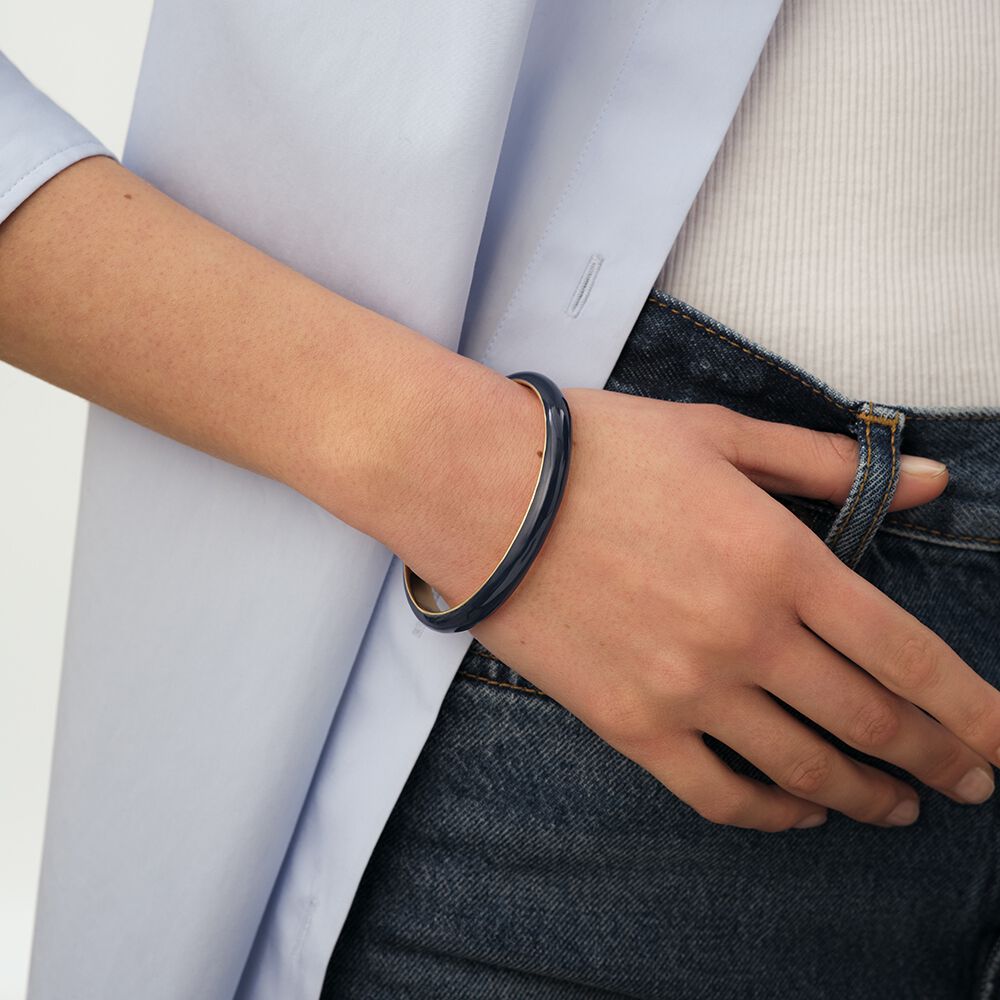 Bangle LEO - Blue / Gold - Bangle  | Agatha