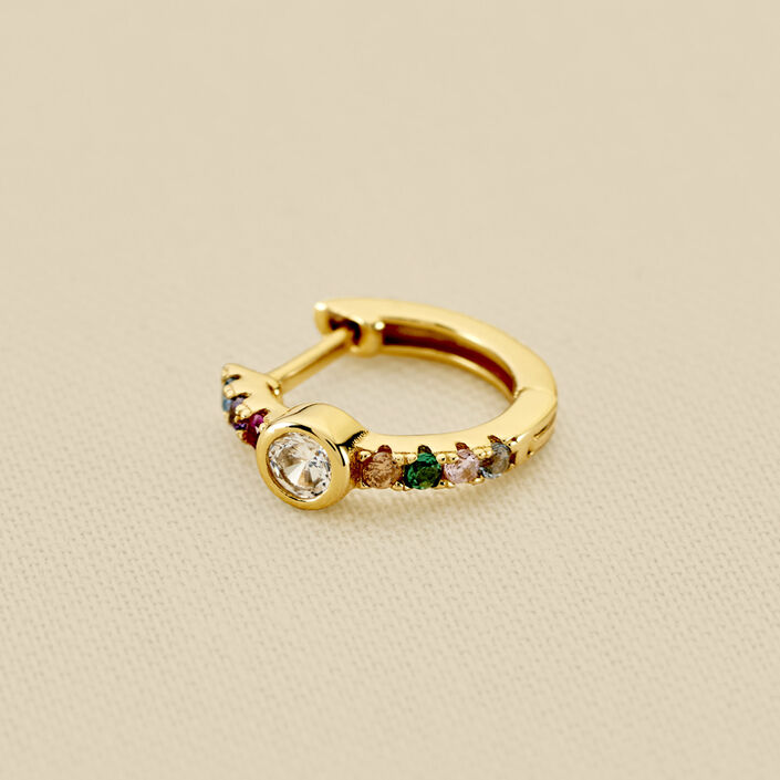 Hoop piercing CRIOBRIL - Multicolor / Gold - All jewellery  | Agatha