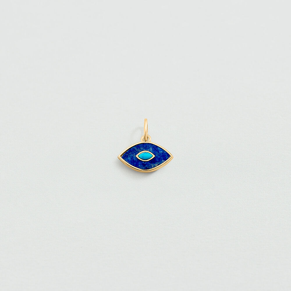 Pendant LAPIS EYE - Blue / Gold - All Talismans  | Agatha