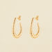 Hoops HARMONIE - Golden - All earings  | Agatha