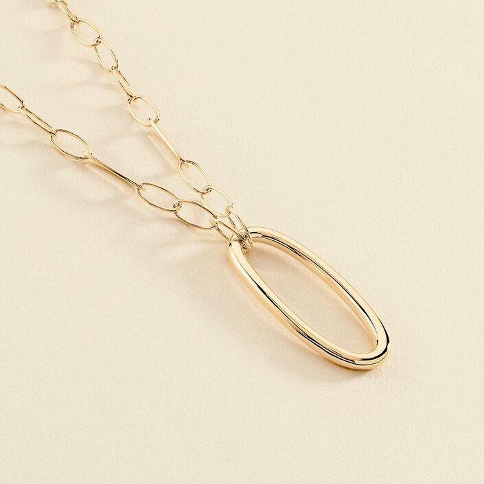 Long necklace CHAIN - Golden - All jewellery  | Agatha