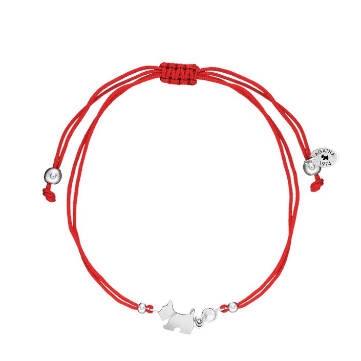 Cord bracelet CZSCOT - Crystal / Red - All bracelets  | Agatha
