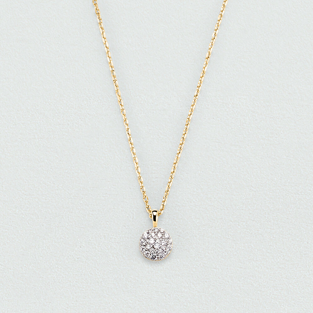 Choker necklace CRYSTAL - Crystal / Golden - Choker necklace  | Agatha