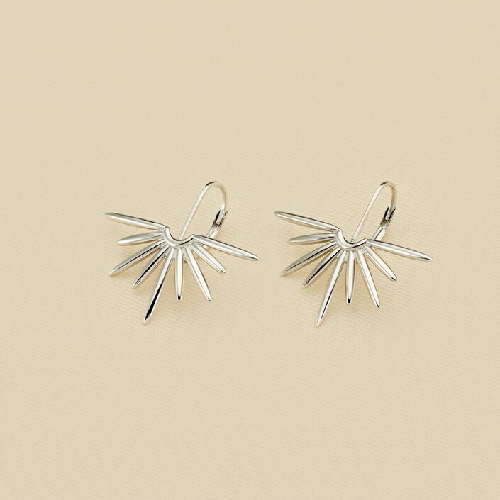 Long earrings RADIEUX - Silver - All jewellery  | Agatha