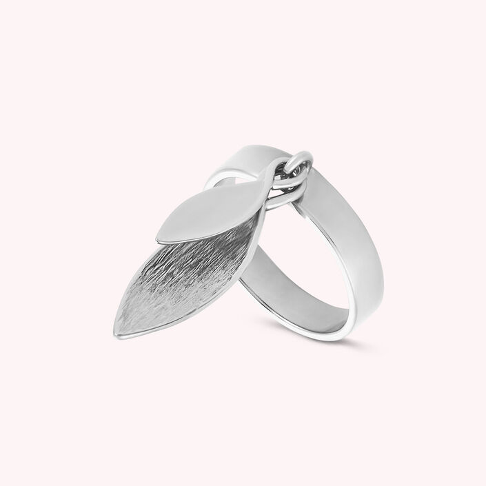 Large ring VEGETAL - Silver - All jewellery  | Agatha
