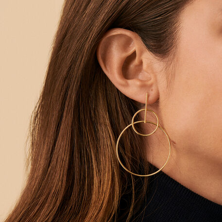 Long earrings CASSINI - Golden - All earings  | Agatha