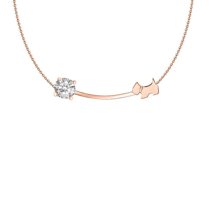 Choker necklace BARBARA - Crystal / Pink - All jewellery  | Agatha