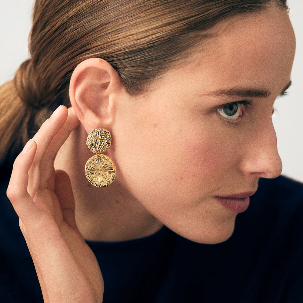 Long earrings ASTREE - Golden - Earrings  | Agatha