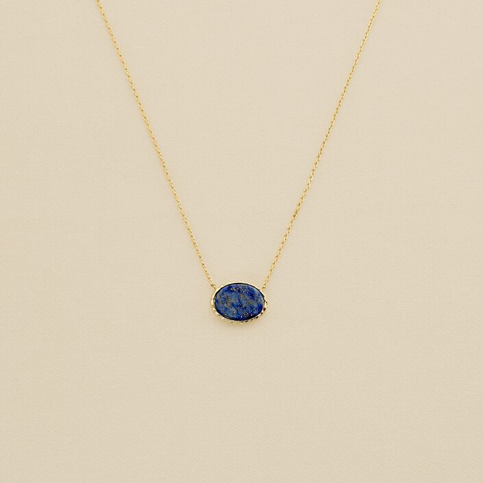 Mid-length necklace ATMA - Lapis/ blue - All jewellery  | Agatha