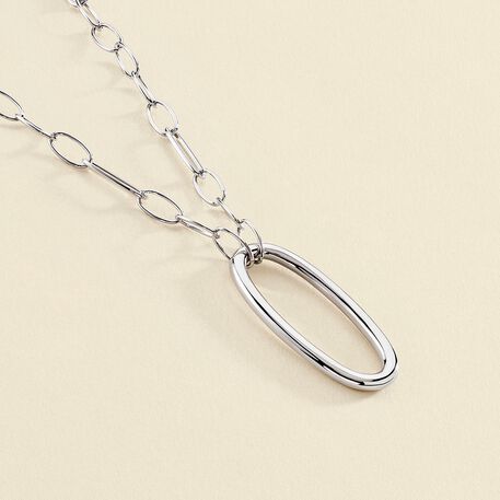 Long necklace CHAIN - Silver - All jewellery  | Agatha