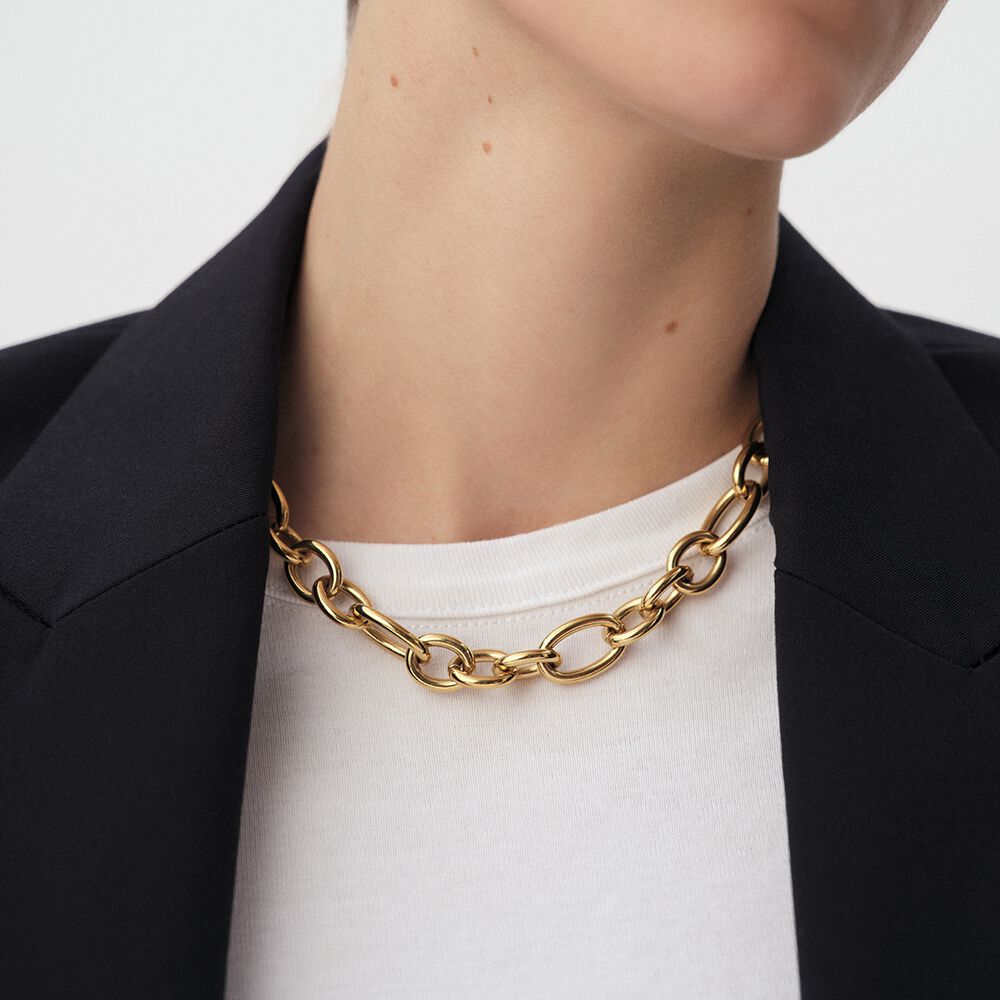 Choker necklace LEA - Golden - Choker necklace  | Agatha