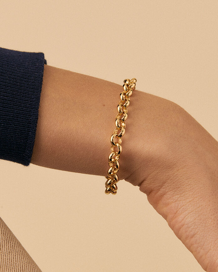 Link bracelet TWIGGY - Golden - All jewellery  | Agatha
