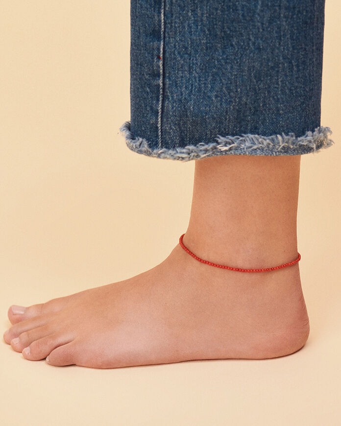 Ankle chain TALISMANS - Coral - All jewellery  | Agatha