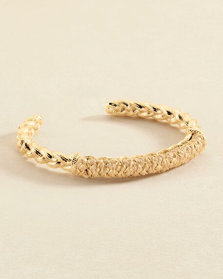 Bangle BRA1RAFIA - Beige / Golden - All jewellery  | Agatha