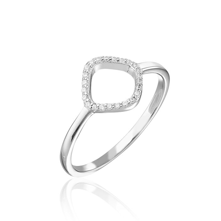 Thin ring SISSI - Crystal / Silver - All jewellery  | Agatha