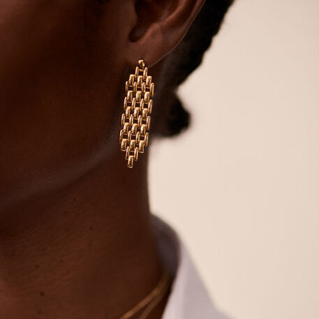 Long earrings MINUIT - Golden - All earings  | Agatha