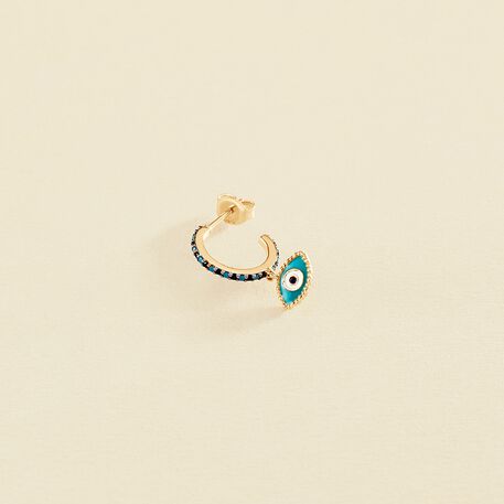 Hoop piercing MIX& MATCH - Blue / Silver - All jewellery  | Agatha
