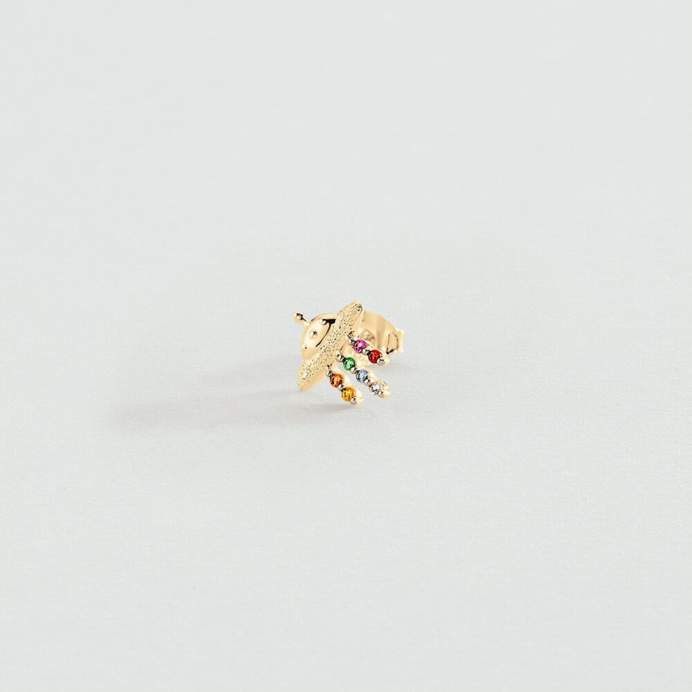 Piercing stud SPACEAGE - Multicolor / Gold - Jewellery  | Agatha