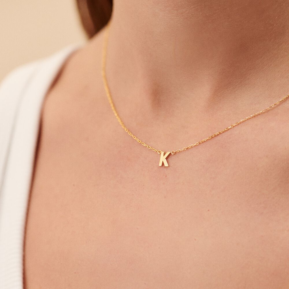 Choker necklace ABC - Golden - ABC  | Agatha