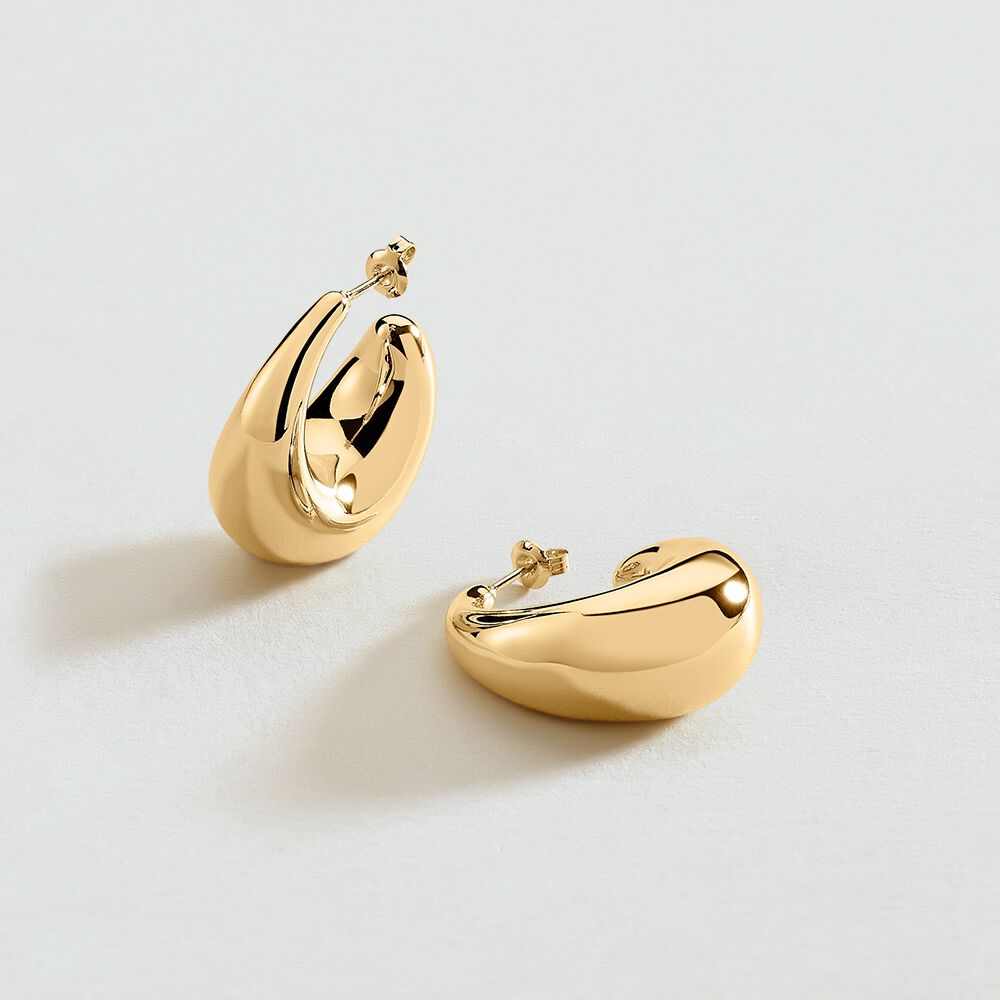 Hoops DANAE - Golden - Earrings  | Agatha