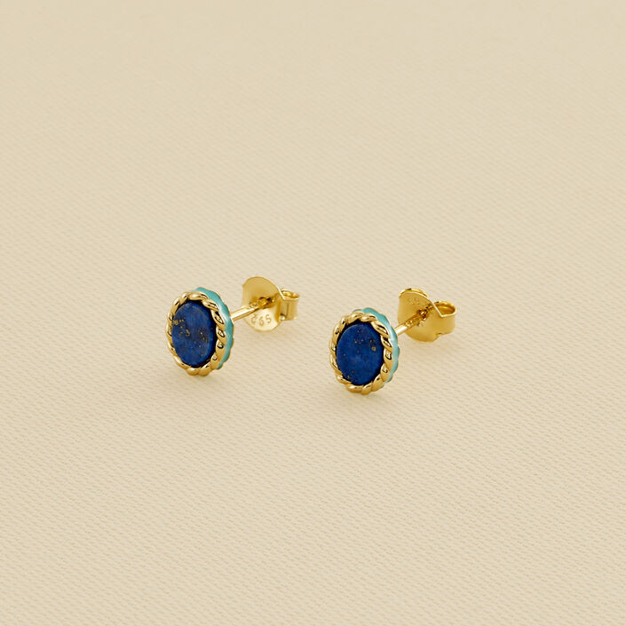 Stud earrings ATMA - Lapis/ blue - All jewellery  | Agatha