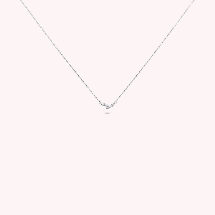 Choker necklace PLEIADES - Crystal / Silver - All jewellery  | Agatha