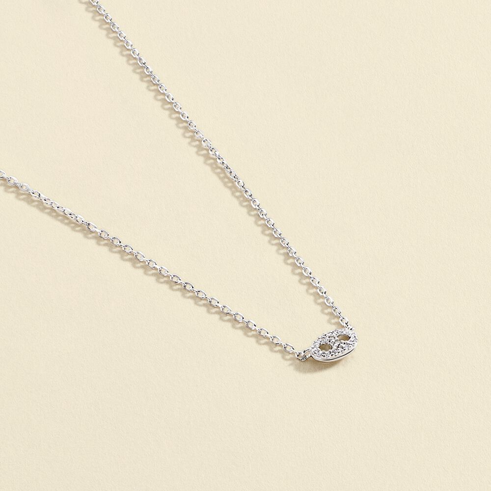 Choker necklace ETREINTE - Crystal / Silver - All jewellery  | Agatha