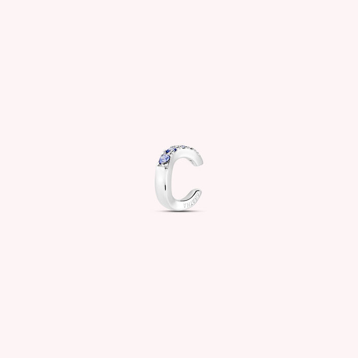 Ear cuff WAVY - Blue / Silver - All jewellery  | Agatha