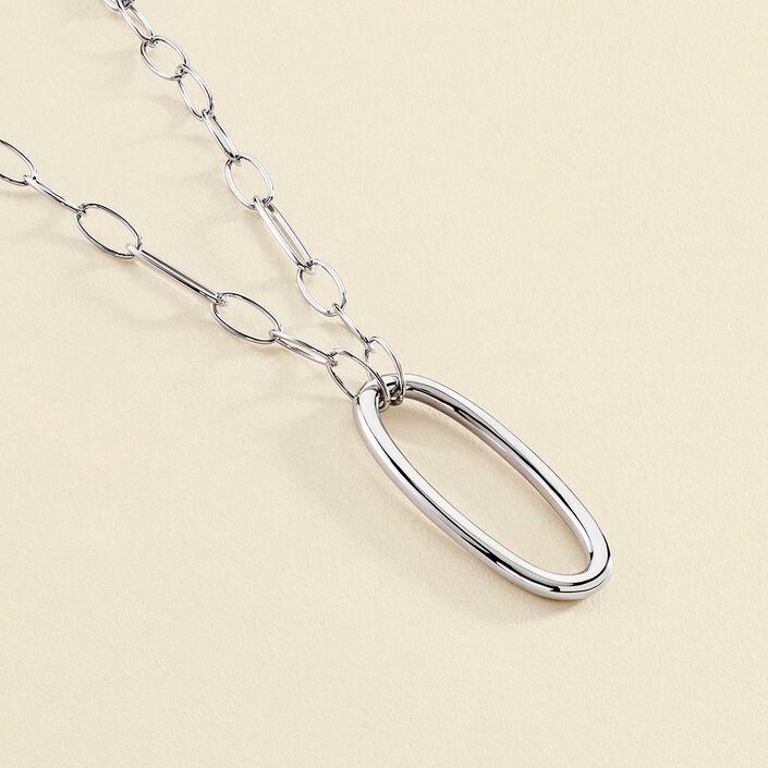 Long necklace CHAIN - Silver - All jewellery  | Agatha