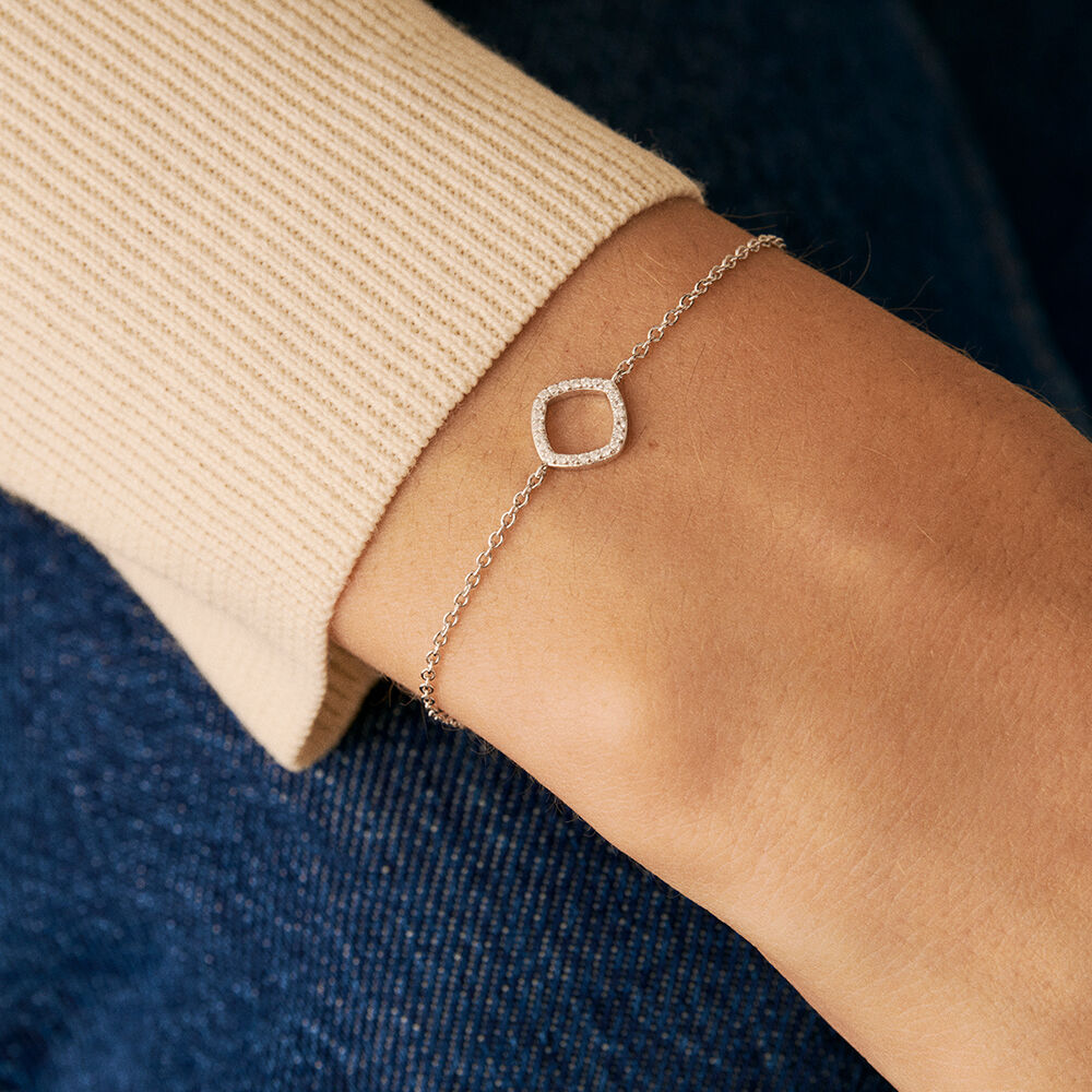 Link bracelet SISSI - Crystal / Silver - Bracelets  | Agatha