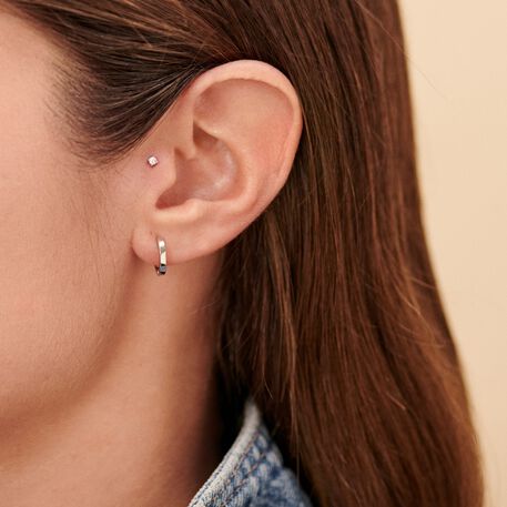 Piercing Helix & Tragus EAR1PAULA - Crystal / Silver - All jewellery  | Agatha