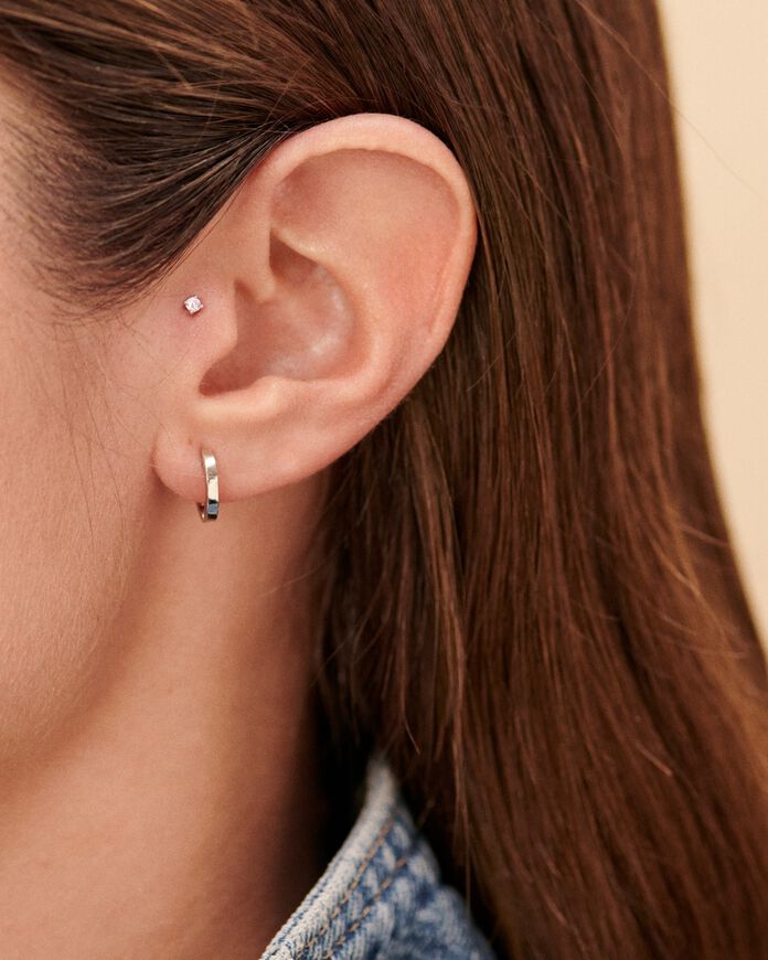 Piercing Helix & Tragus EAR1PAULA - Crystal / Silver - All jewellery  | Agatha