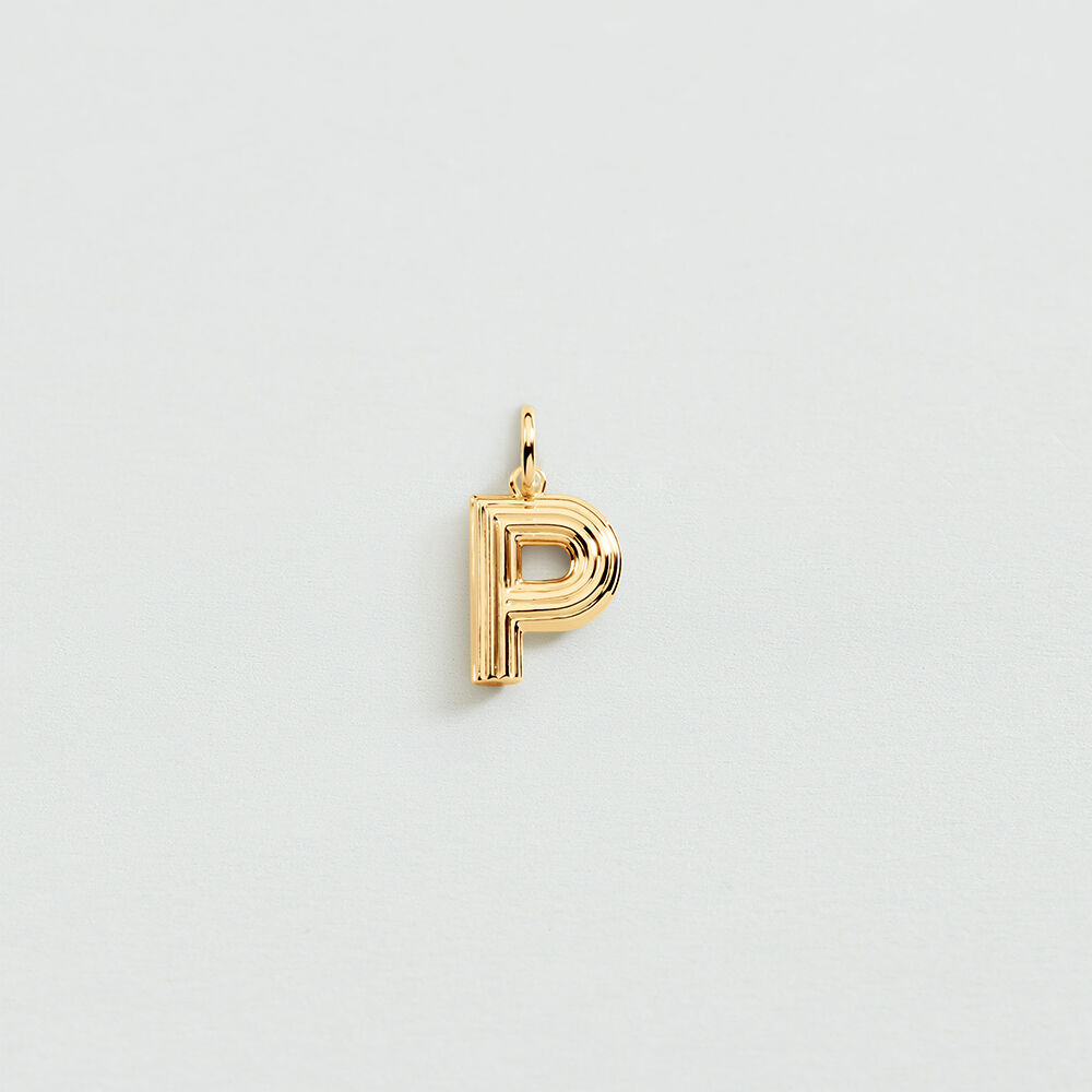 Pendant LETTER P - Golden - Jewellery  | Agatha