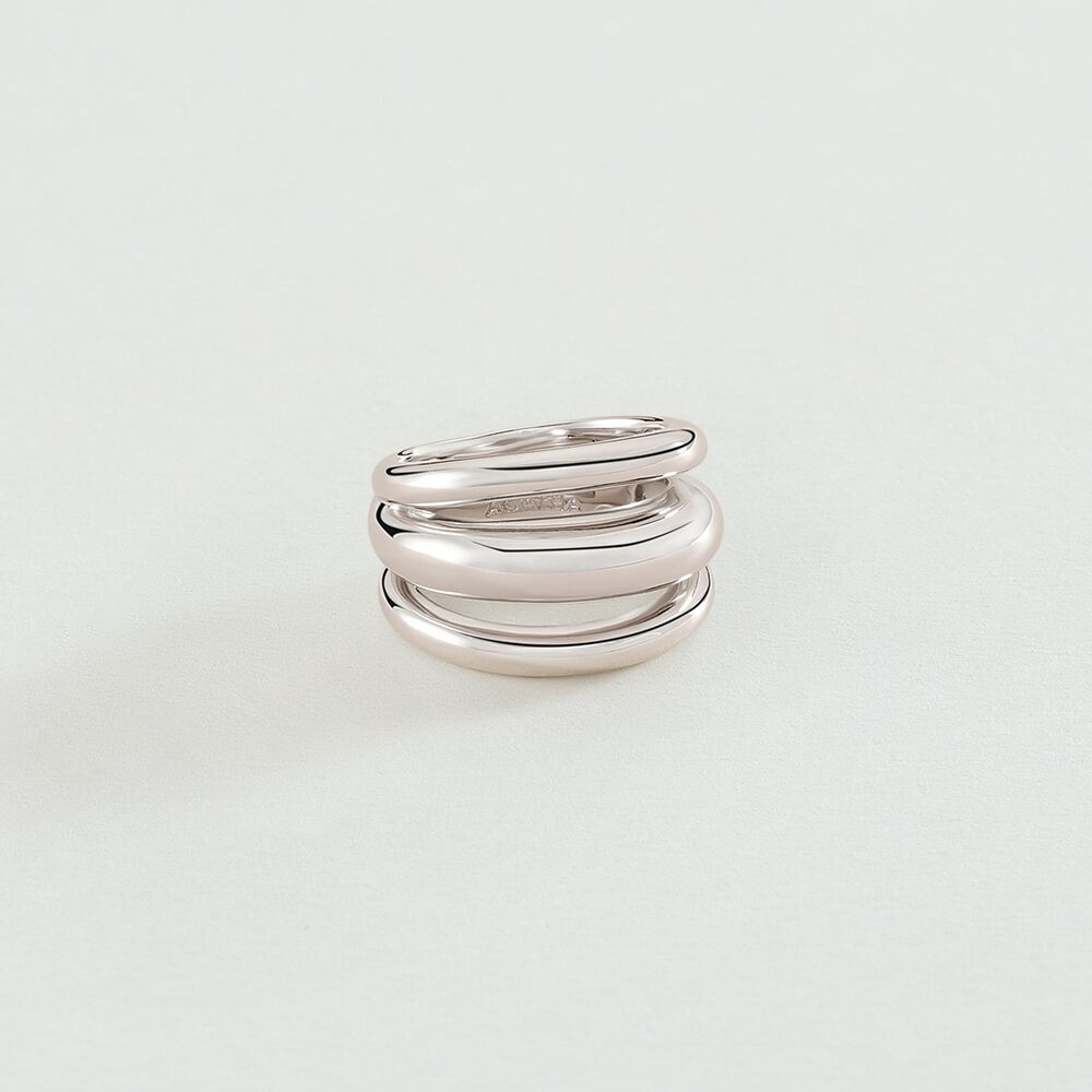 Large ring TRIJONC - Silver - Jewellery  | Agatha