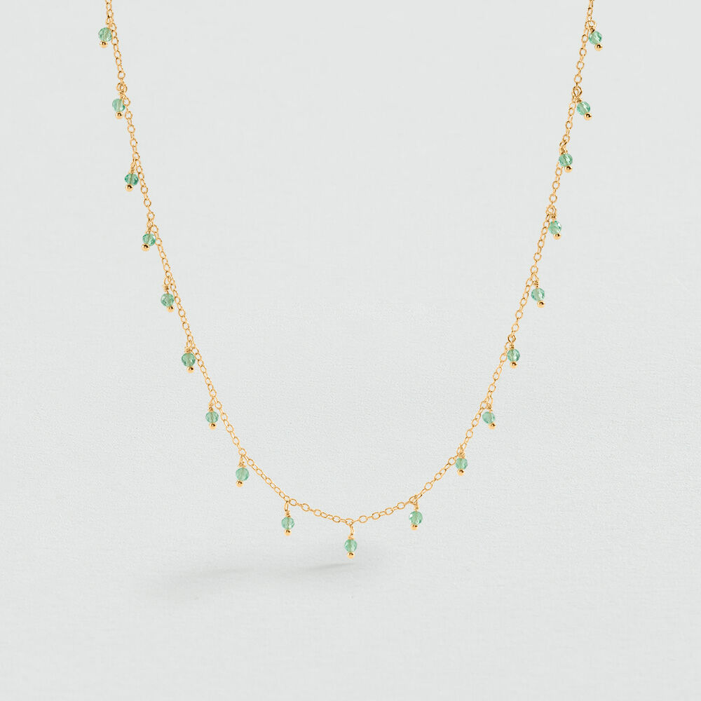Choker necklace ALMA - Green Quartz - Choker necklace  | Agatha
