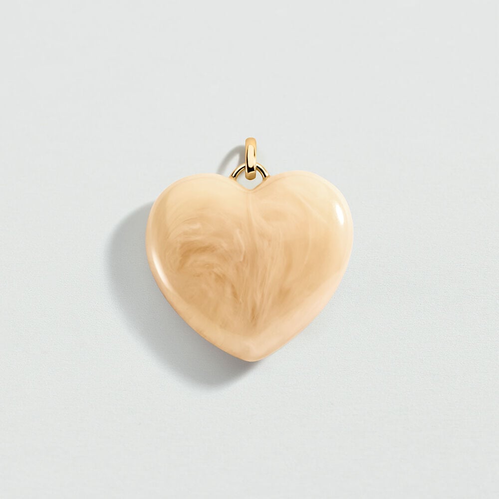 Pendant SACR&Eacute; C&OElig;UR - Ivory / Gold - New in  | Agatha