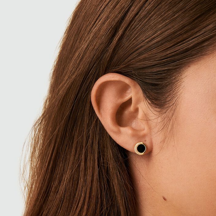 Stud earrings MOONONYX - Onyx - All earings  | Agatha