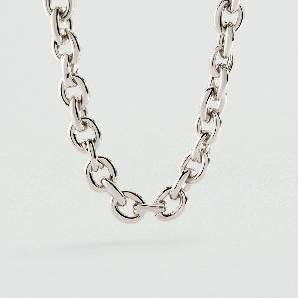 Short necklace XOXO - Silver - Choker necklace  | Agatha