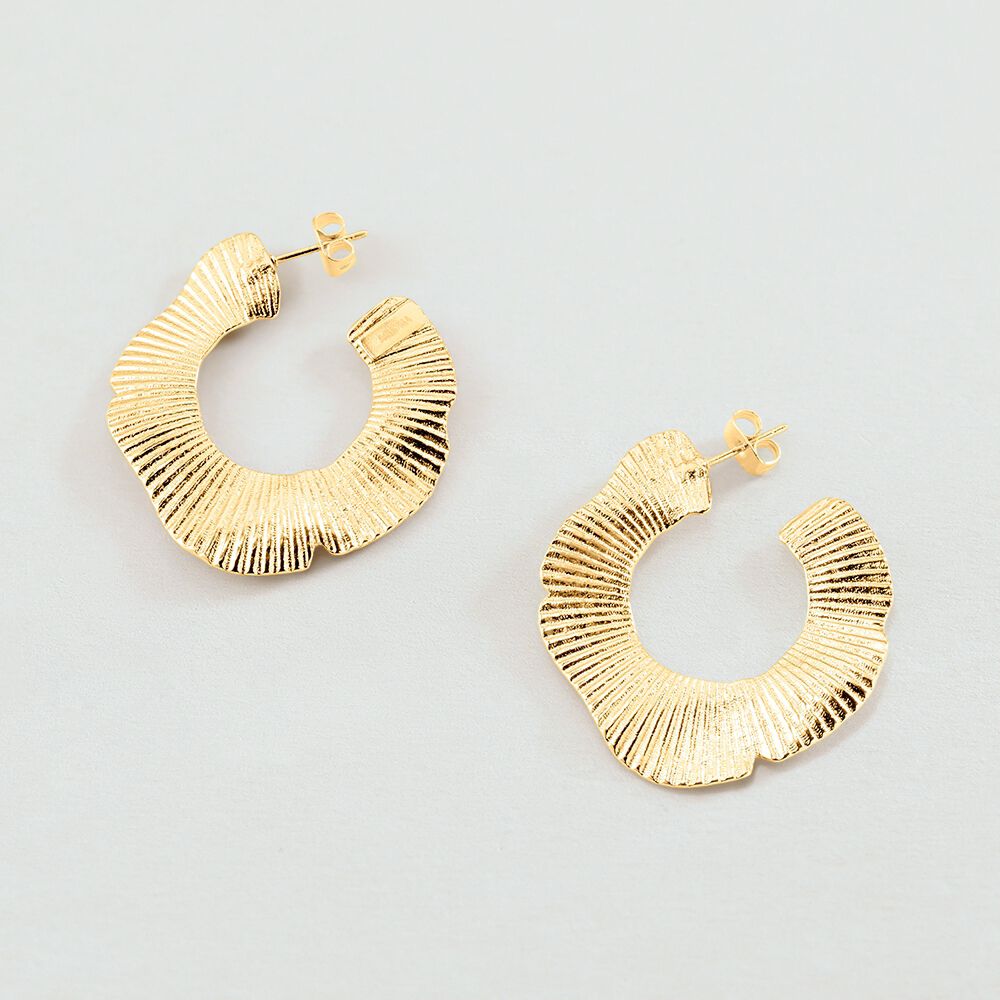 Hoops VENUS - Golden - Earrings  | Agatha