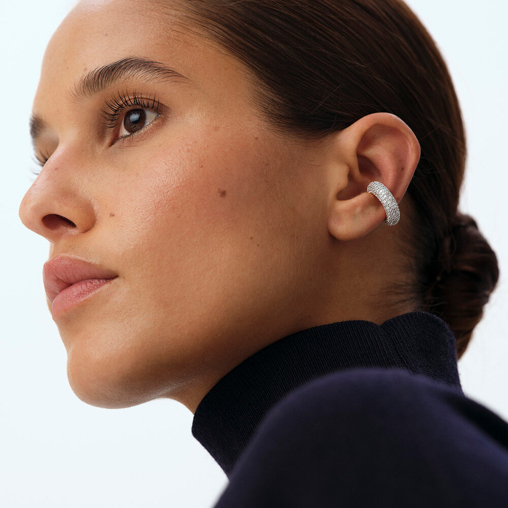 Earcuff RIVOLI - Crystal / Golden - Ear cuff  | Agatha