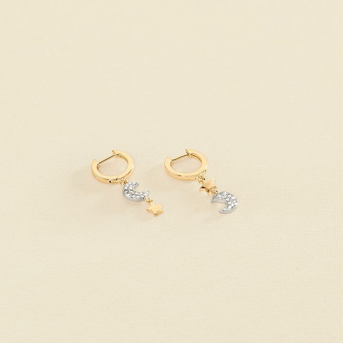 Hoops SARA - Silver / Gold - All earings  | Agatha