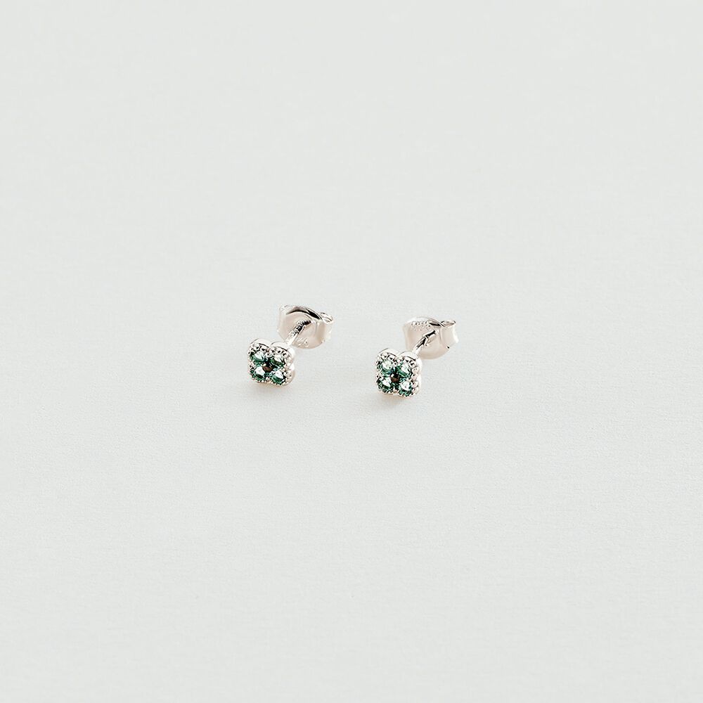 Stud earrings BELOVED - Turquoise / Silver - Earrings  | Agatha