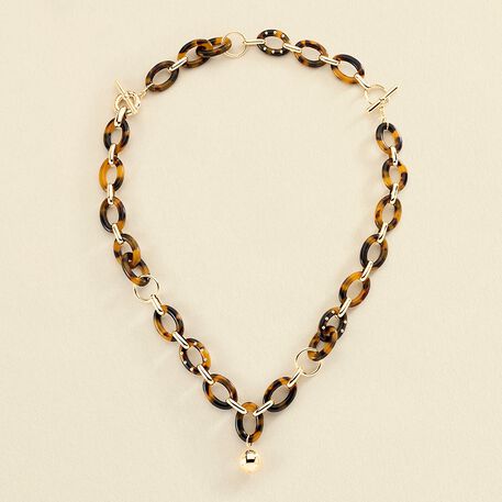 Mid-length necklace BOUCLE - Scale / Golden - All jewellery  | Agatha