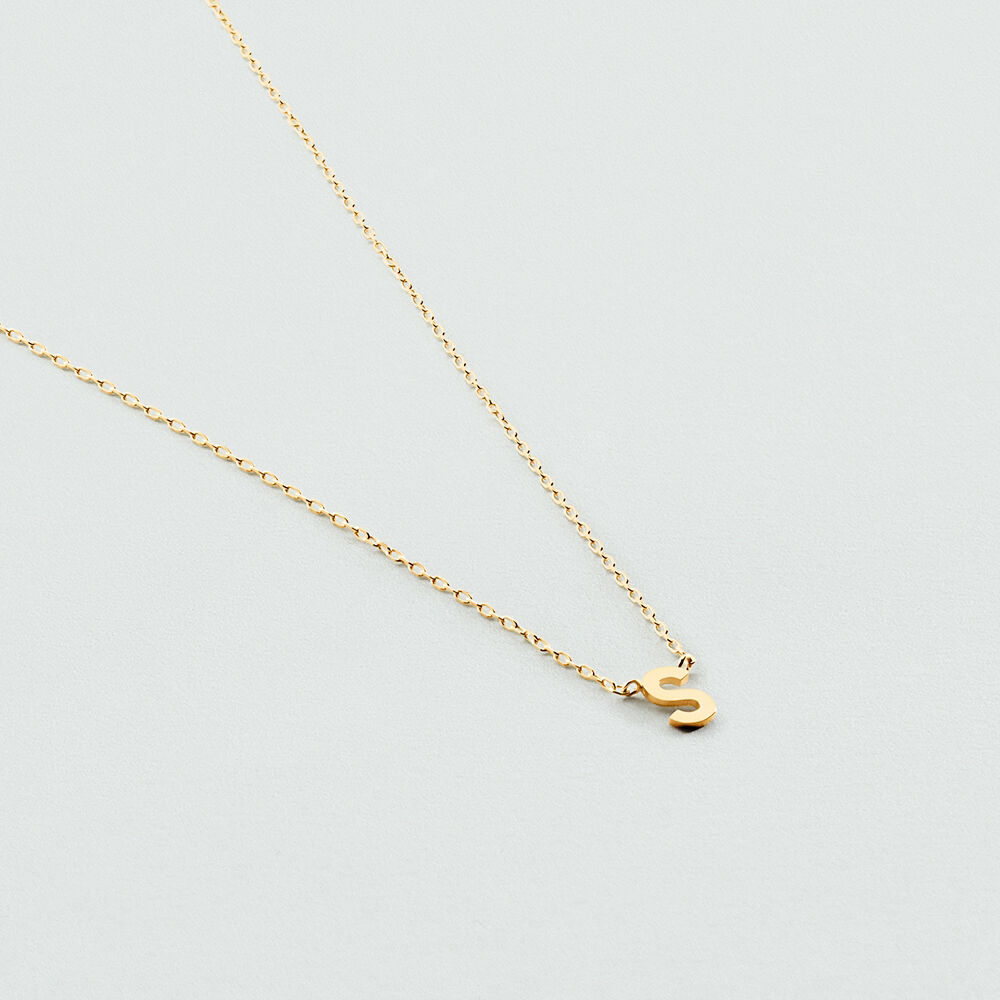 Choker necklace ABC - Golden - Choker necklace  | Agatha
