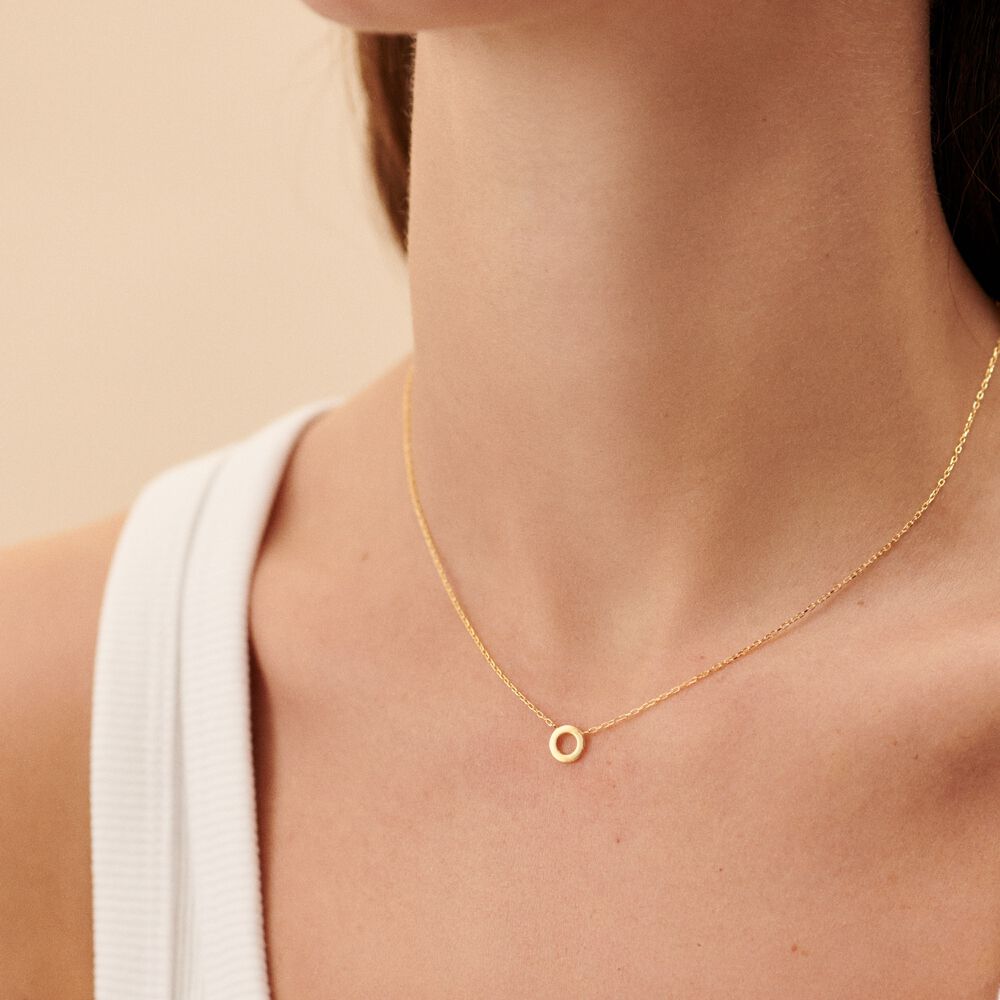 Choker necklace ABC - Golden - Choker necklace  | Agatha